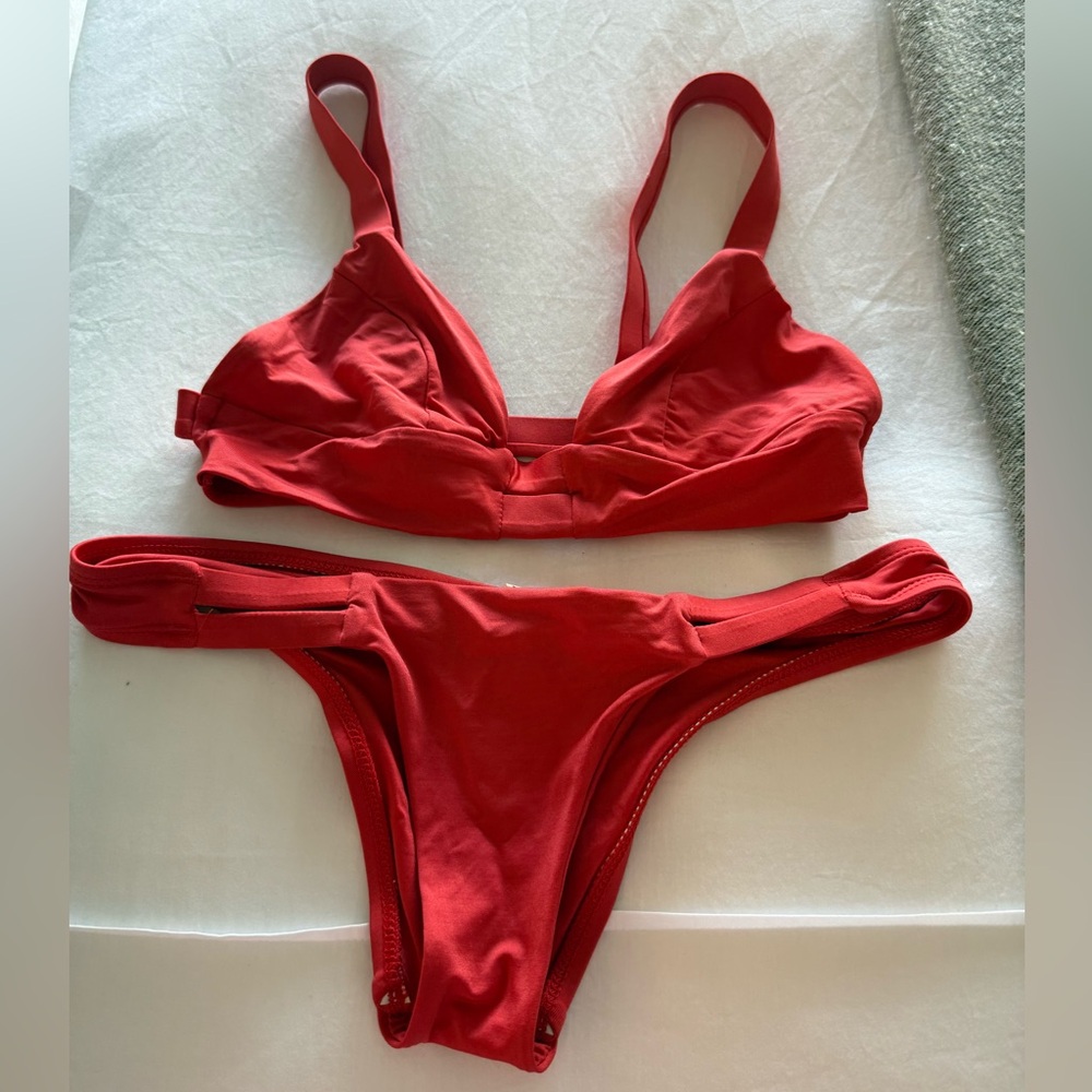 Vitamin A Vibrant Red Swimwear Top